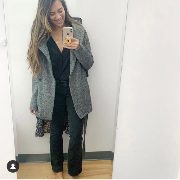 Grey Hooded Coat Merona - Picture 4 of 4